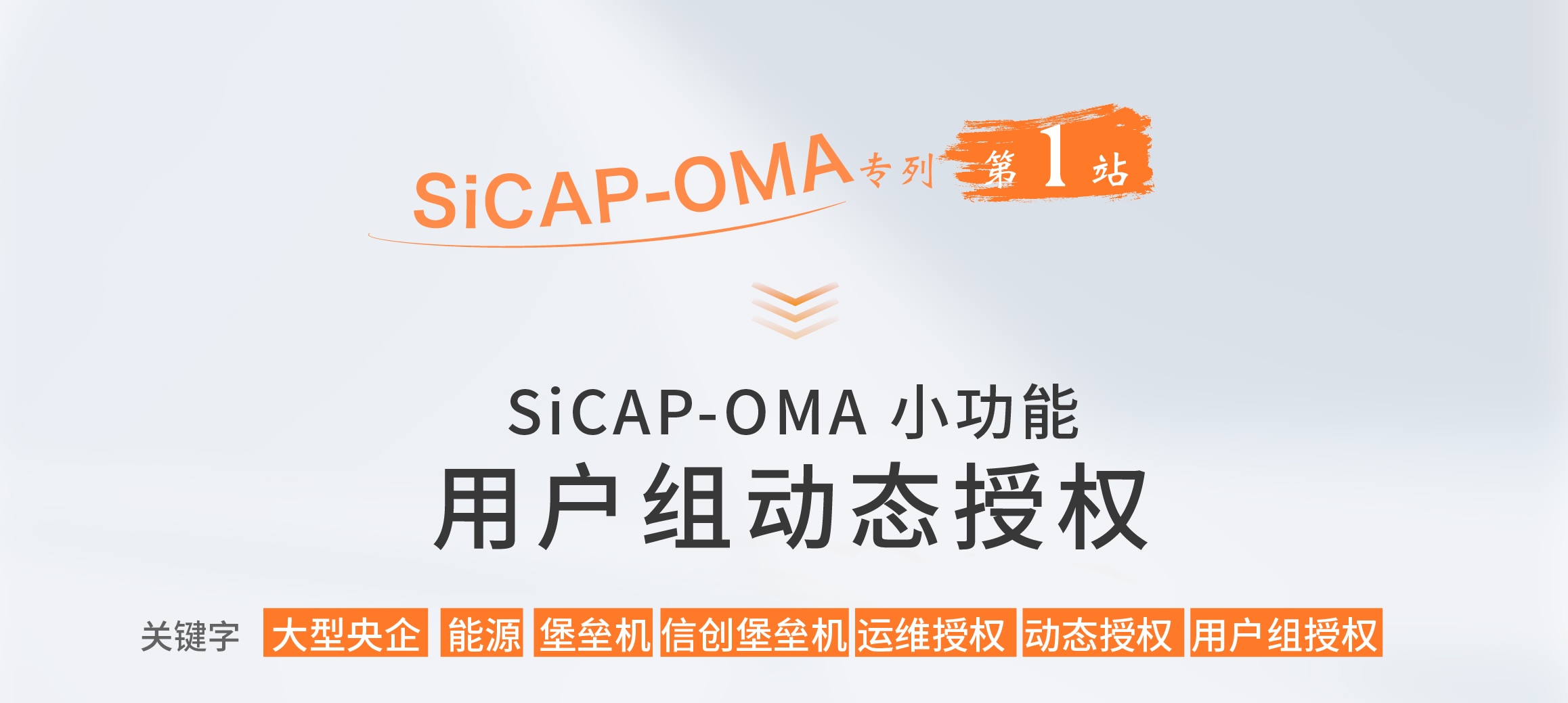 SiCAP-OMA小(xiǎo)功能：用戶組動态授權